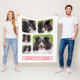 Manta Polar 5 Personalizados Collage Template Con Nombre En Ro