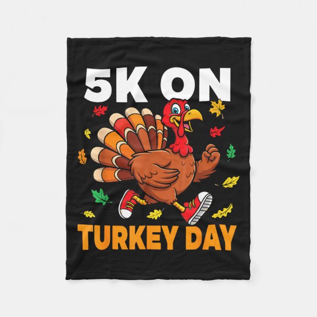 Manta Polar 5k On Turkey Day Funny Running Thanksgiving Turkey (Anverso)