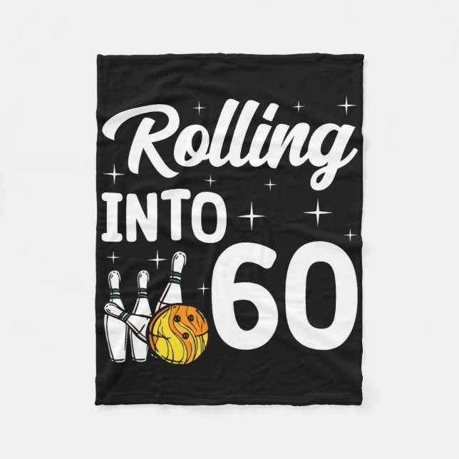 Manta Polar 60 Bowling 60 cumpleaños (Anverso)