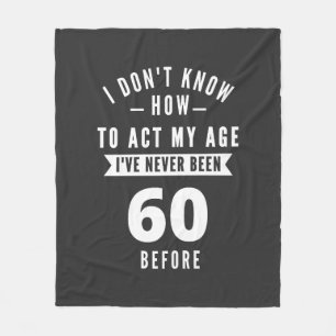 Manta Polar 60 y fabuloso / Feliz cumpleaños número 60