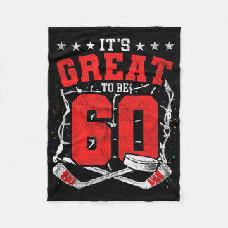 Manta Polar 60th Birthday Hockey Lovers It's Great To Be 60 Ye