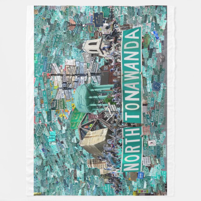 Manta Polar 60x40 Fleece Blanket - Streets of NT (Anverso)