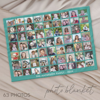 Manta Polar 63 Photo Collage Grid with Text - green