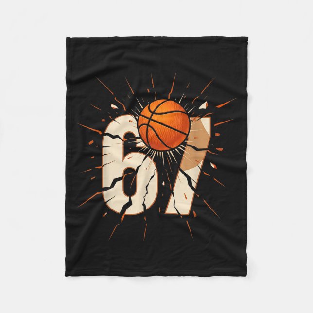 Manta Polar 67 Brainrot Youth Basketball Drip - Funny Kids 67  (Anverso)