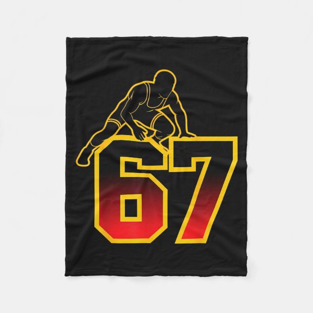 Manta Polar 67 Brainrot Youth Wrestling Drip - Funny Kids 67  (Anverso)