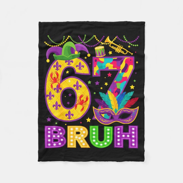 Manta Polar 67 Bruh Mardi Gras Funny Carnival 67 Meme Gen Alph (Anverso)