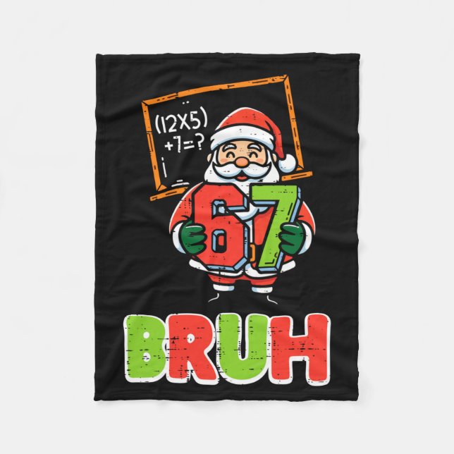 Manta Polar 67 Bruh Santa Funny Christmas 6 7 Meme Xmas Boys K (Anverso)