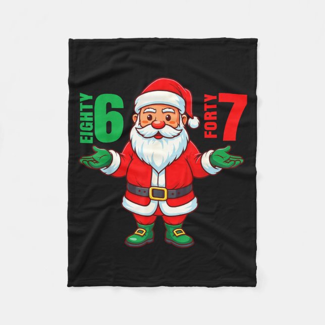 Manta Polar 67 Christmas 6 7 Meme Six Seven Funny Santa Xmas 8 (Anverso)