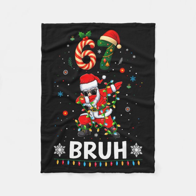 Manta Polar 67 Christmas Bruh 6 7 Funny Meme Gift Teen Boys Gi (Anverso)