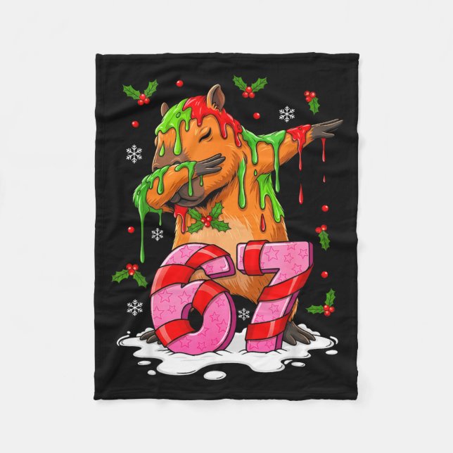 Manta Polar 67 Christmas Funny 67 Brainrot Youth Kids Capybara (Anverso)