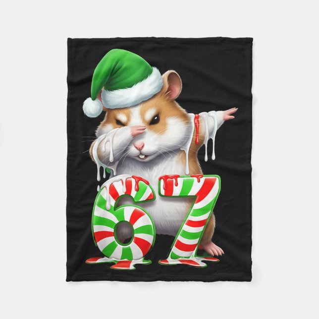 Manta Polar 67 Christmas Funny 67 Brainrot Youth Kids Hamster  (Anverso)