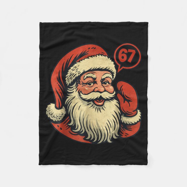 Manta Polar 67 Christmas Funny Six Seven Meme 6_7 Shirt Santa  (Anverso)