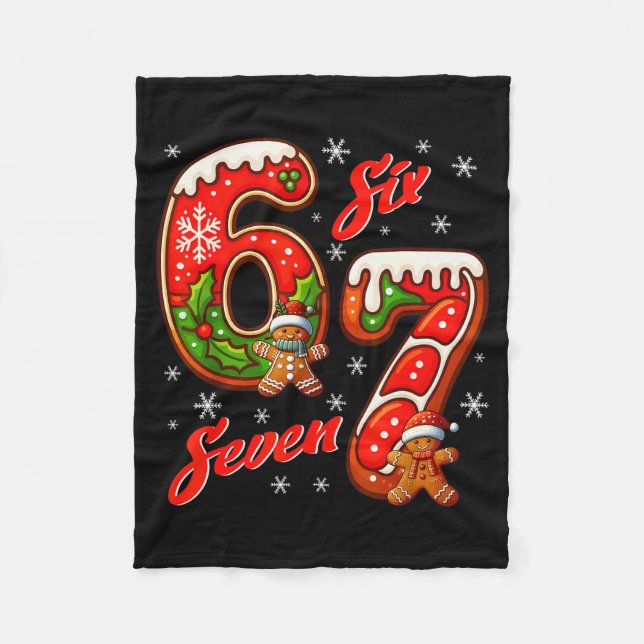 Manta Polar 67 Christmas Meme Saying 6 7 Meme Costume Xmas  (Anverso)