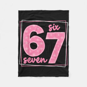 Manta Polar 67 divertido Número 67 Meme de cumpleaños