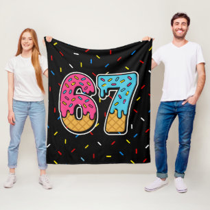 Manta Polar 67 Gracioso Meme Ice Cream Seis Siete Gen Alpha