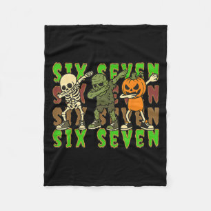 Manta Polar 67 Halloween Meme Seis Siete Esqueleto Zombi Dabbi