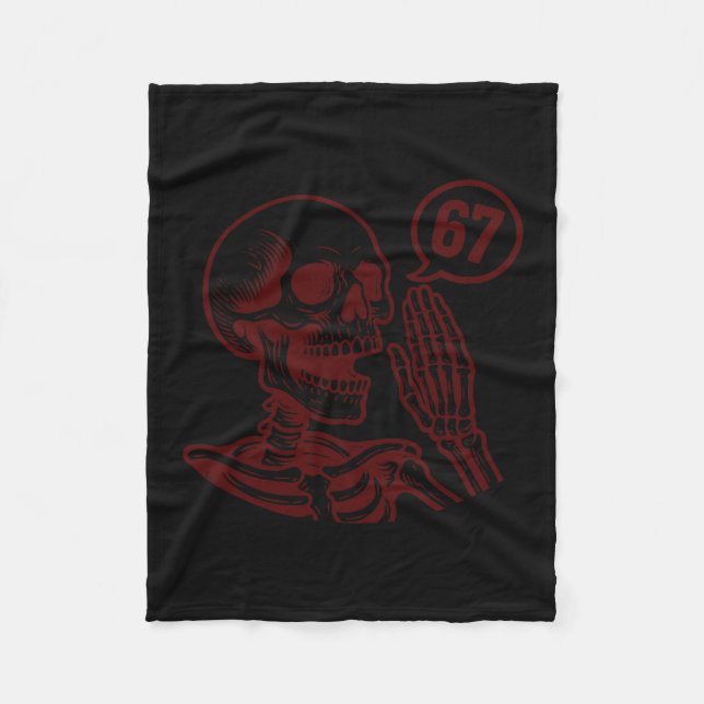 Manta Polar 67 Halloween Skeleton Six Seven Meme Brainrot Funn (Anverso)