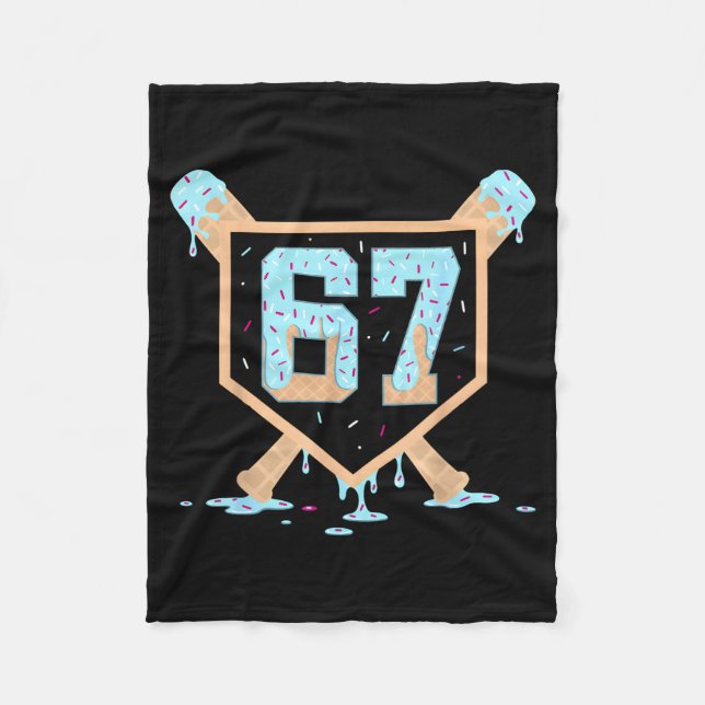 Manta Polar 67 Ice Cream Drip Baseball Meme Funny Six Seven Ge (Anverso)