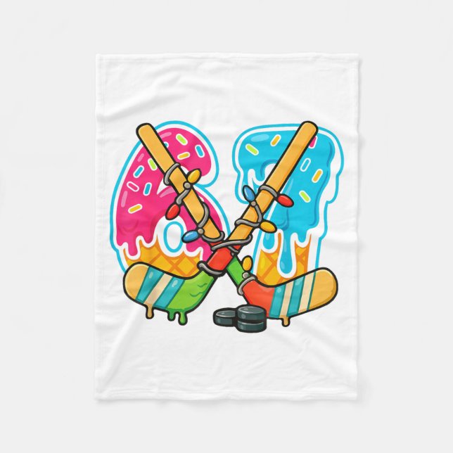 Manta Polar 67 Ice Cream Drip Hockey Christmas Light  (Anverso)