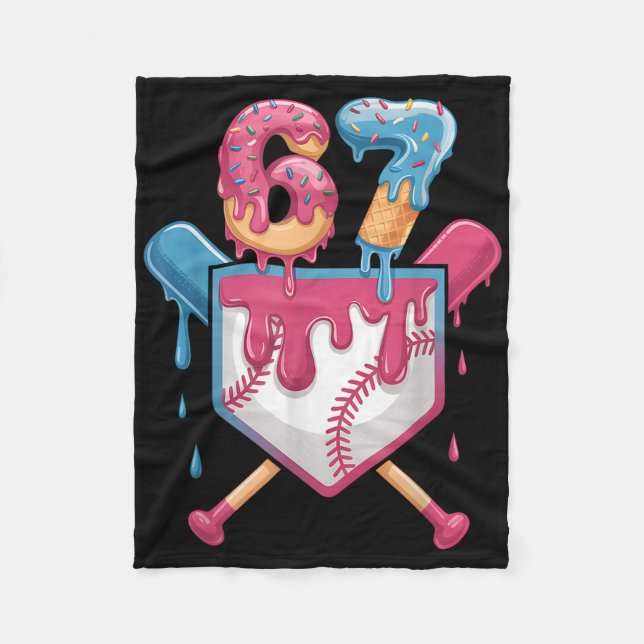 Manta Polar 67 Ice Cream Drip Meme Six Seven Pride 6 7 Ice Cre (Anverso)