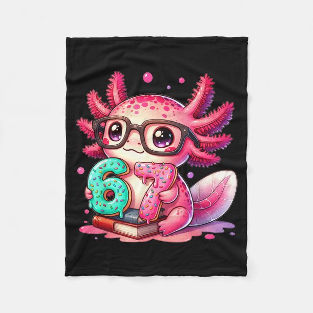 Manta Polar 67 Meme Axolotl Funny Six Seven Axolotl Lover For  (Anverso)