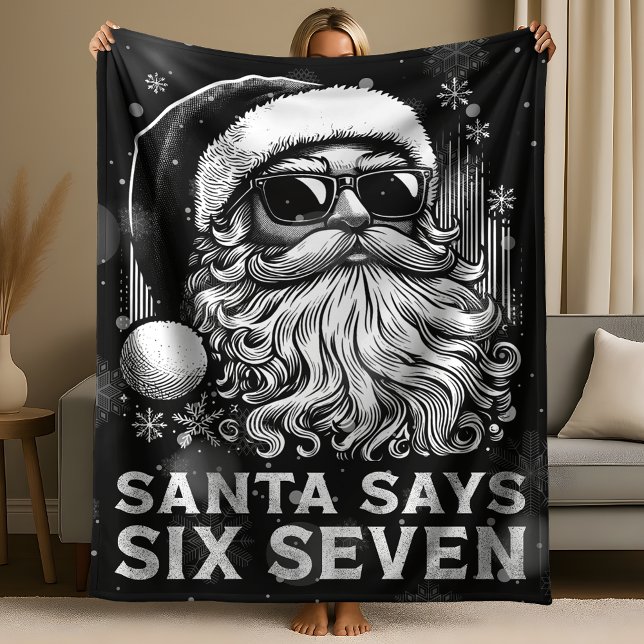 Manta Polar 67 Meme Funny Santa Says Six Seven Christmas (Subido por el creador)