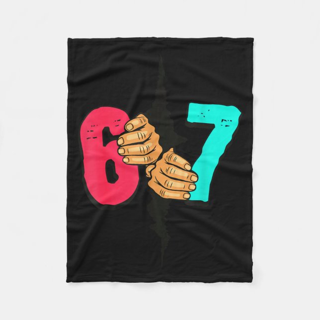 Manta Polar 67 Meme Funny Six Seven Gen Alpha Slang Xmas 6 7 H (Anverso)