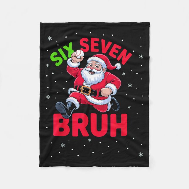 Manta Polar 67 Meme Six Seven Bruh Santa Baseball Christmas Bo (Anverso)