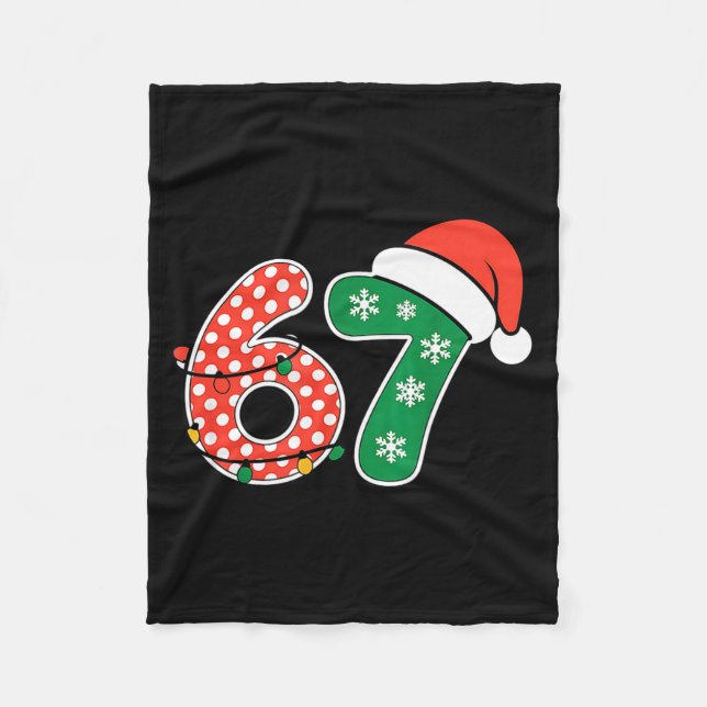 Manta Polar 67 Meme Six Seven Funny Christmas 6 7 Meme Men Wom (Anverso)