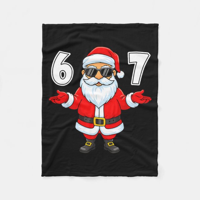 Manta Polar 67 Meme Six Seven Number 6 7 Funny Santa Xmas Chri (Anverso)