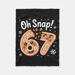 Manta Polar 67 Navidad Oh Snap Hombre de Jengibre 6 7 Meme Nav