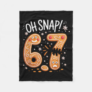 Manta Polar 67 Navidad Oh Snap Hombre de Jengibre 6 7 Meme Nav