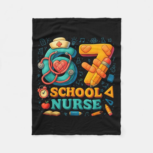 Manta Polar 67 Nurse Days Funny Medical Back To School  (Anverso)