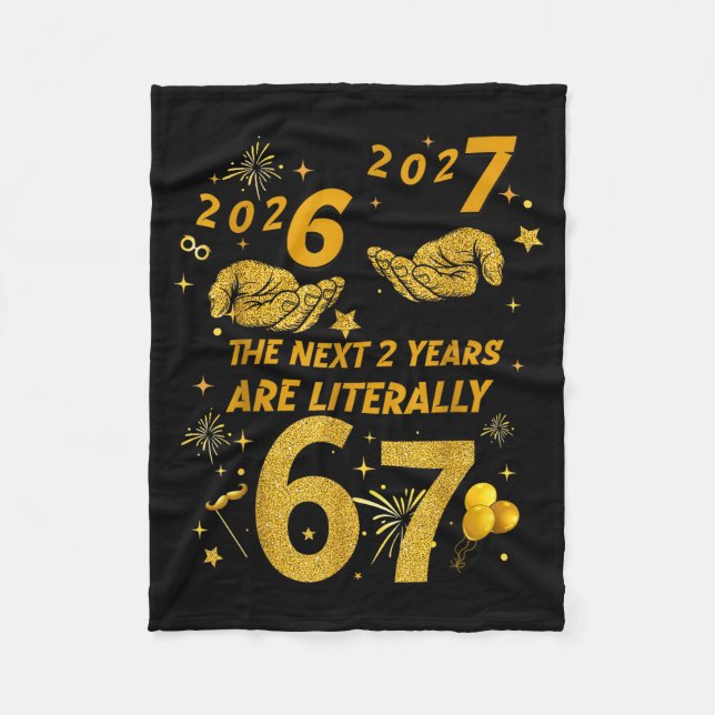 Manta Polar 67 Nye 2026 Funny Boys Kids New Years Eve Party 6  (Anverso)