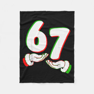 Manta Polar 67 Seis Siete Burh Divertida Navidad 6 7 Meme Homb