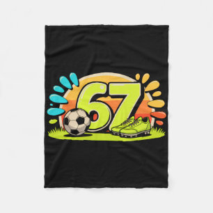 Manta Polar 67 Seis Siete Fútbol Fútbol Meme Chicos Mujeres