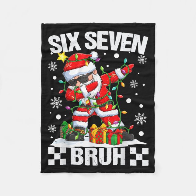 Manta Polar 67 Six Seven Bruh Funny Christmas 6 7 Meme Men Wom (Anverso)