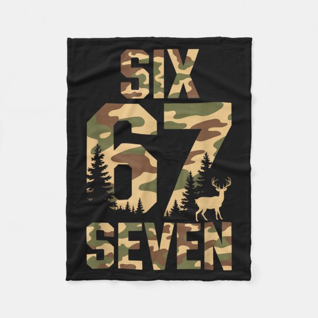 Manta Polar 67 Six Seven Camo Deer Buck Meme Funny Hunting Out (Anverso)