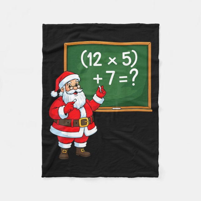 Manta Polar 67 Teacher Christmas Santa Six Seven Meme Brainrot (Anverso)