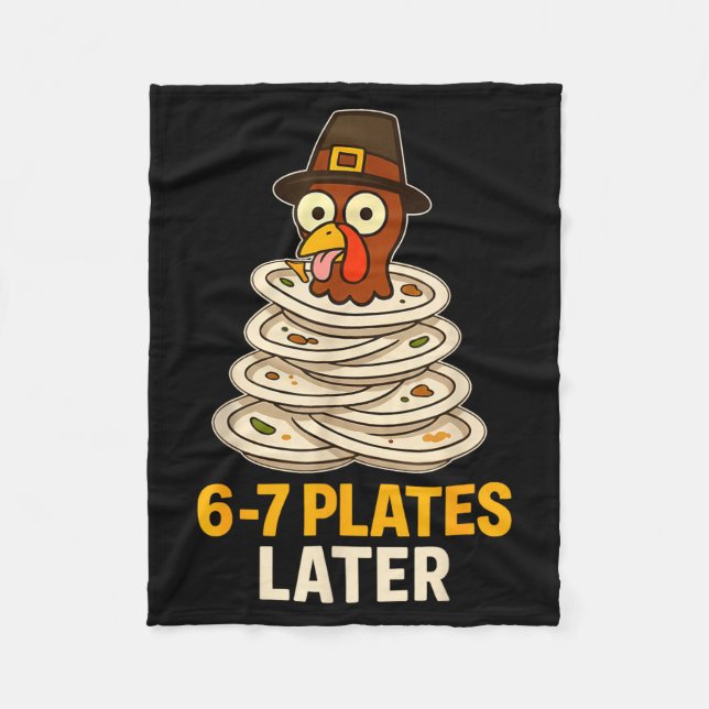 Manta Polar 67 Thanksgiving Funny Turkey 6-7 Meme Six Seven Bo (Anverso)