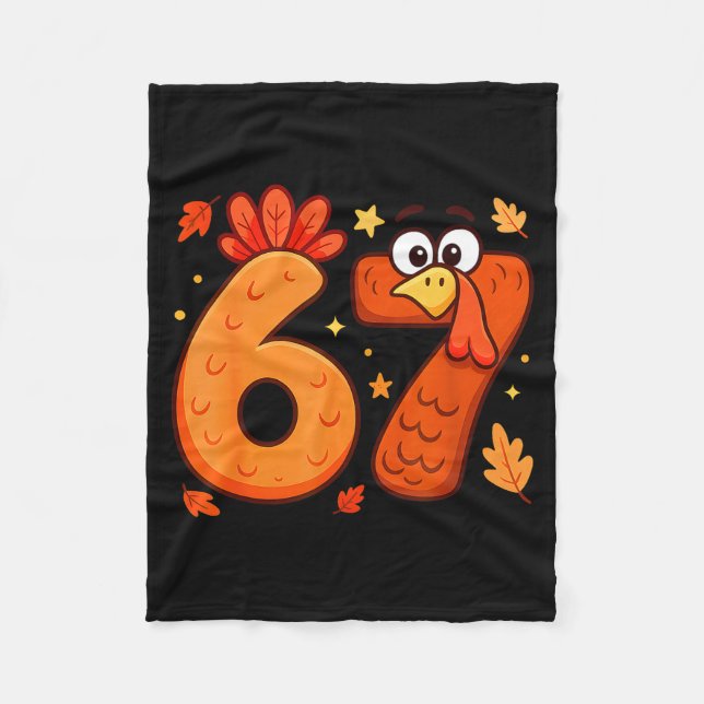 Manta Polar 67 Thanksgiving Funny Turkey Thanksgiving 67 Turke (Anverso)