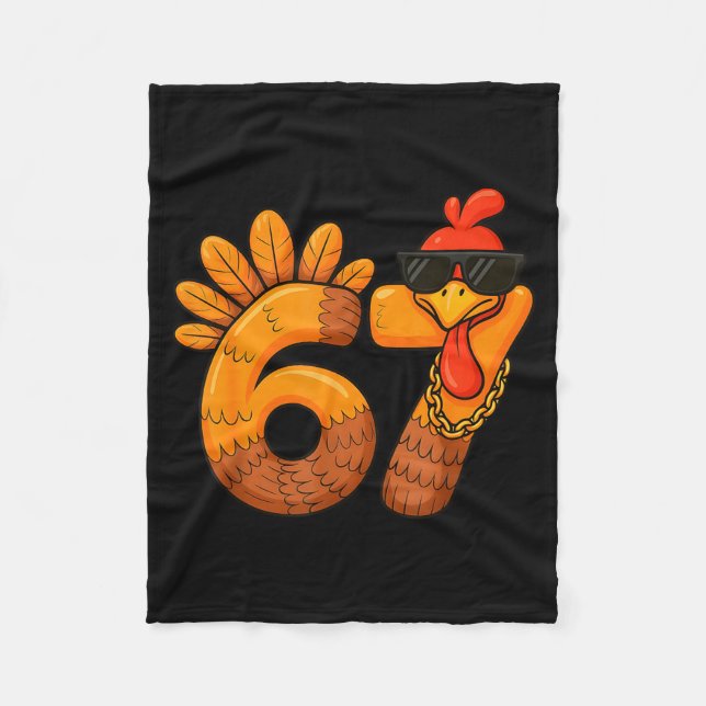 Manta Polar 67 Thanksgiving Funny Turkey Thanksgiving 67 Turke (Anverso)