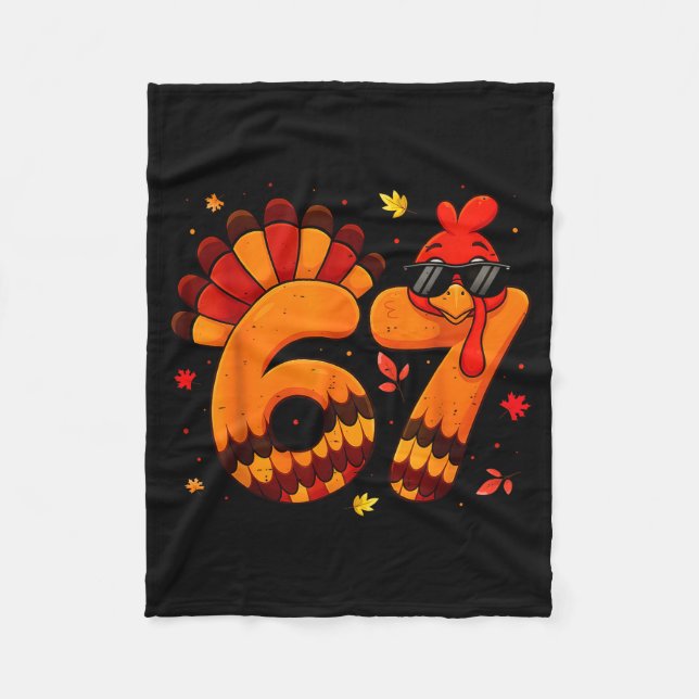 Manta Polar 67 Thanksgiving Funny Turkey Thanksgiving 67 Turke (Anverso)