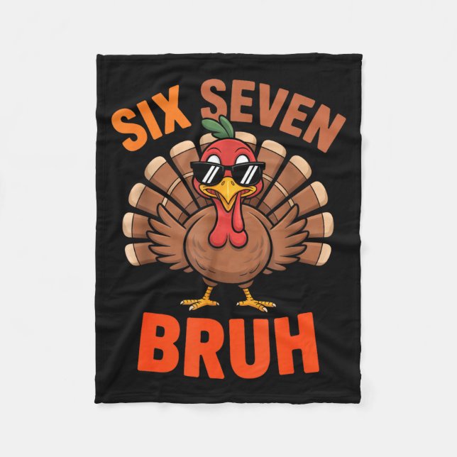 Manta Polar 67 Thanksgiving Six Seven Meme Turkey Bruh  (Anverso)