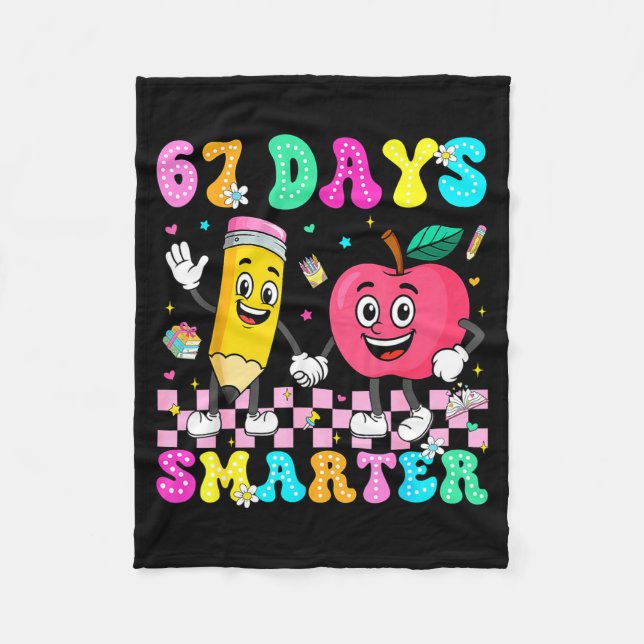 Manta Polar 67th Day Of School Shirt 67 Days Smarter Teacher B (Anverso)