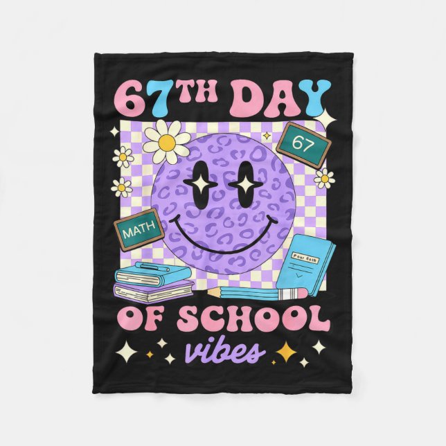 Manta Polar 67th Day Of School Six Seven 67 Meme  (Anverso)