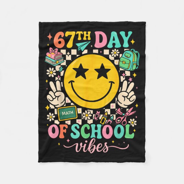 Manta Polar 67th Day Of School Vibes Funny Six Seven 67 Meme S (Anverso)