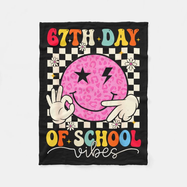 Manta Polar 67th Day Of School Vibes Funny Six Seven 67 Meme S (Anverso)