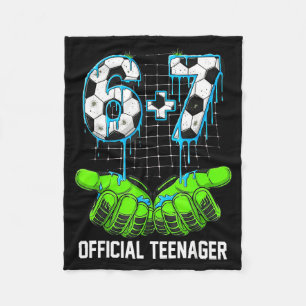 Manta Polar 6+7 = 13 Años Chico Chicas Adolescente Cumpleaños 