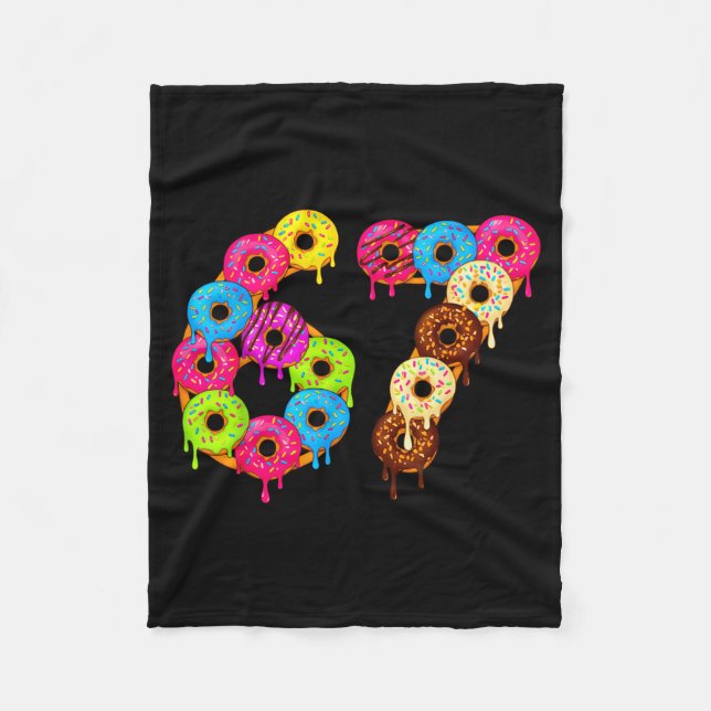 Manta Polar 6 7 Meme Matching Love Donuts 67 Pajamas Kids Six  (Anverso)